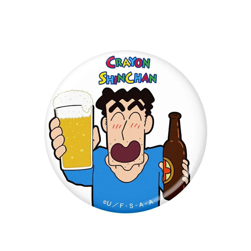 HOKUSHIN TRADING (HOKUSHIN TRADING) MK0489 Golf Ball Marker Crayon Shin-chan Acrylic Marker Hiroshi Beer