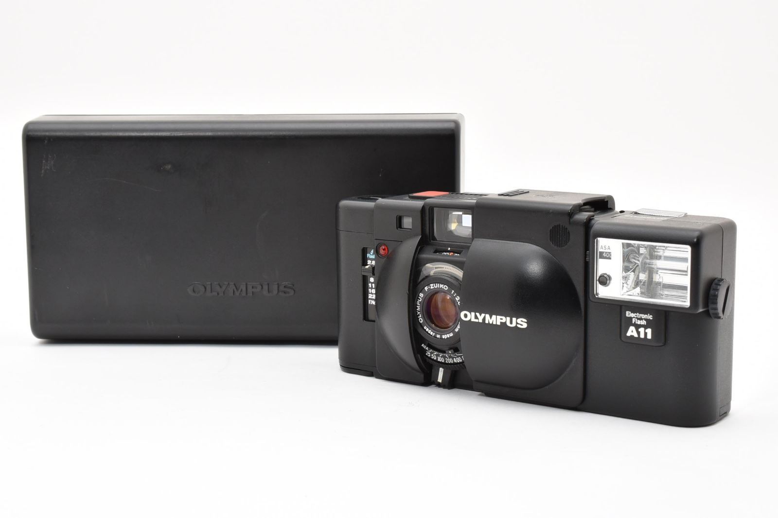 【完動品】OLYMPUS XA + A11 フィルムカメラ 動作確認済 5983 【並品】 Olympus Xa Flash A11 Rangefinder Film Camera 動作