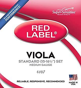 【中古】 ビオラ弦 Red Label 4弦セット Super-Sensitive スーパーセンシティブ社製
