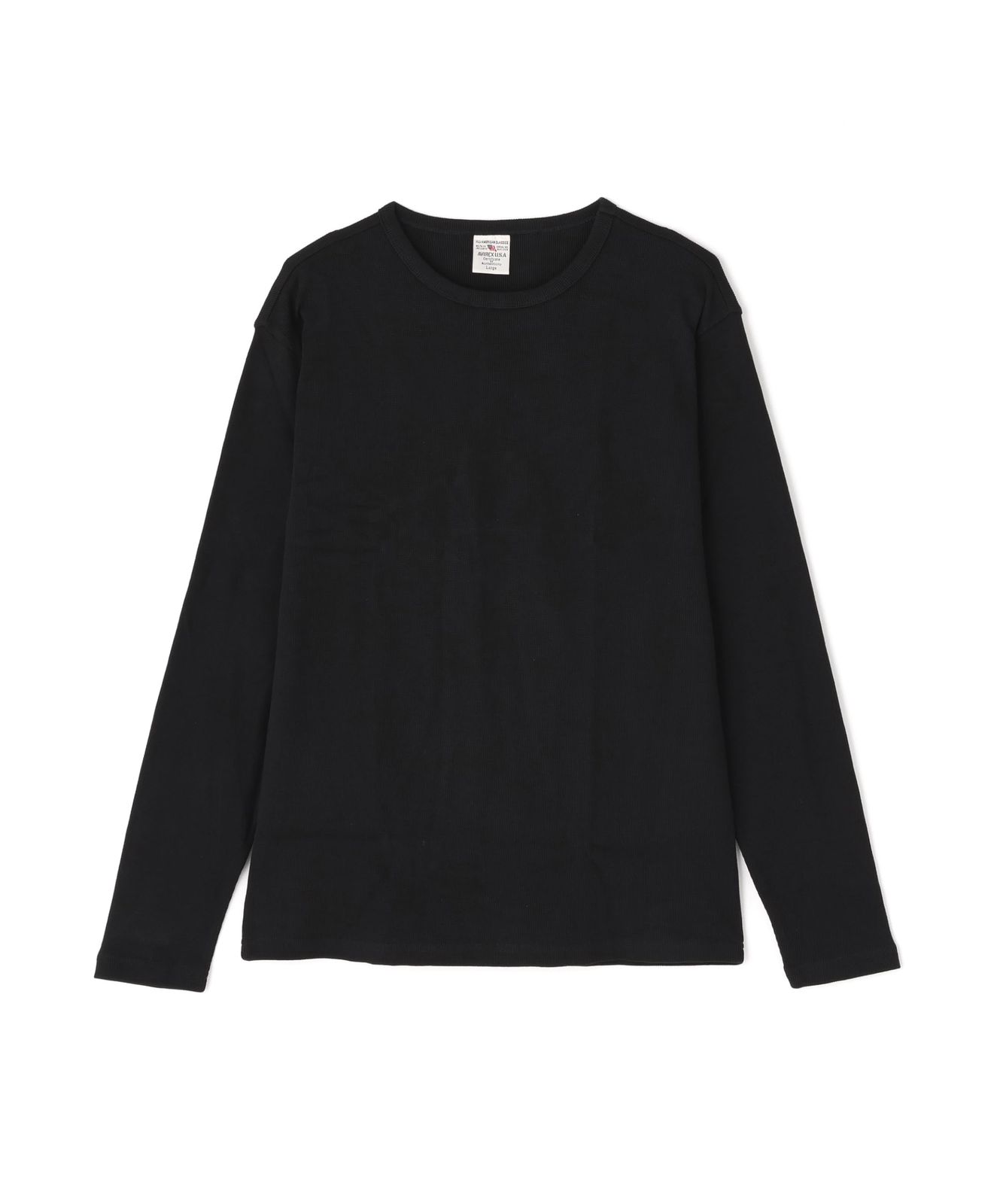 Tシャツ デイリーウエア ミニワッフル クルーネック 長袖ティーシャツ 6143333 783-4930024 783-3230015 メンズ