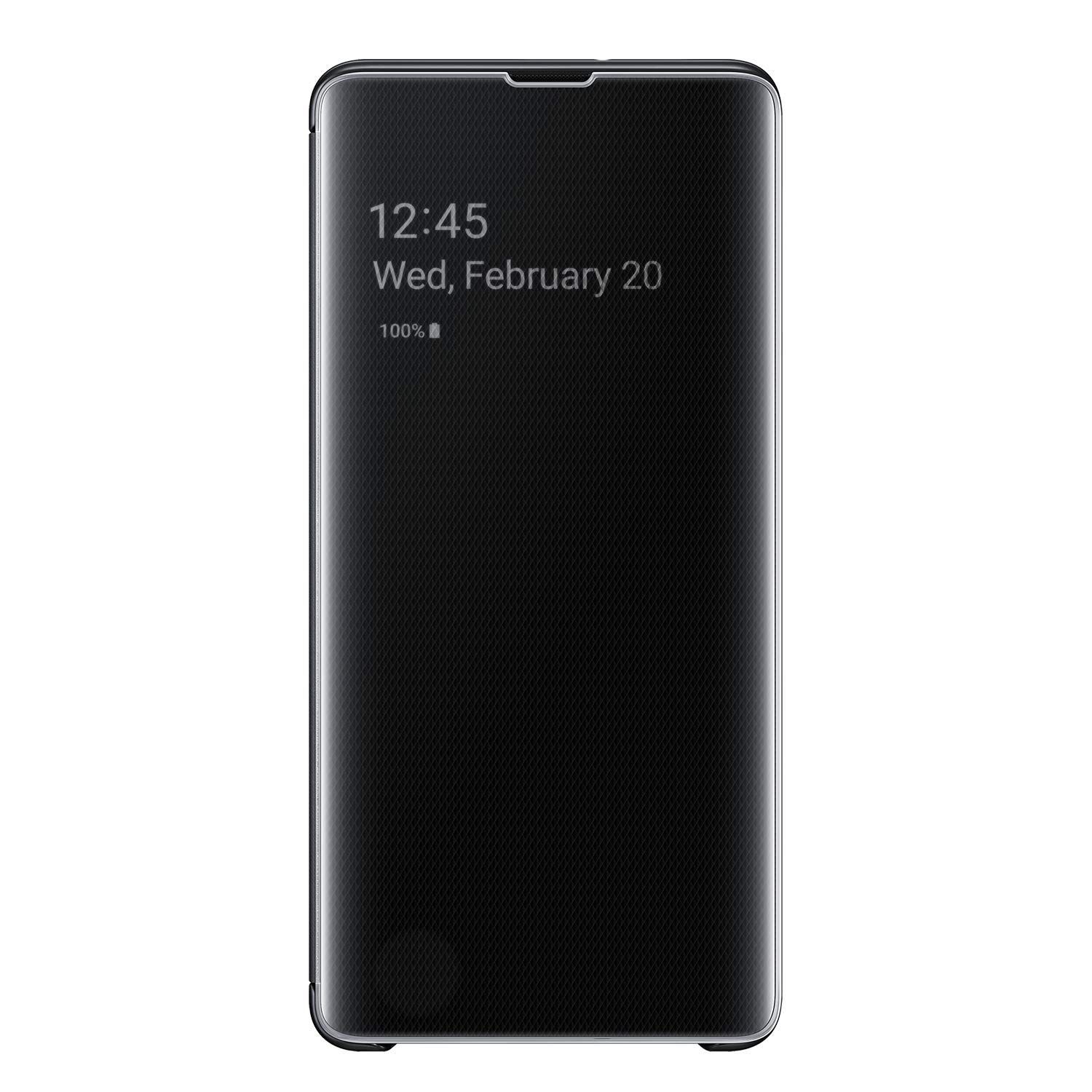 新品 S10+Clear View Cover / ブラック [Galaxy純正 国内正規品] EF-ZG975CBEGJP