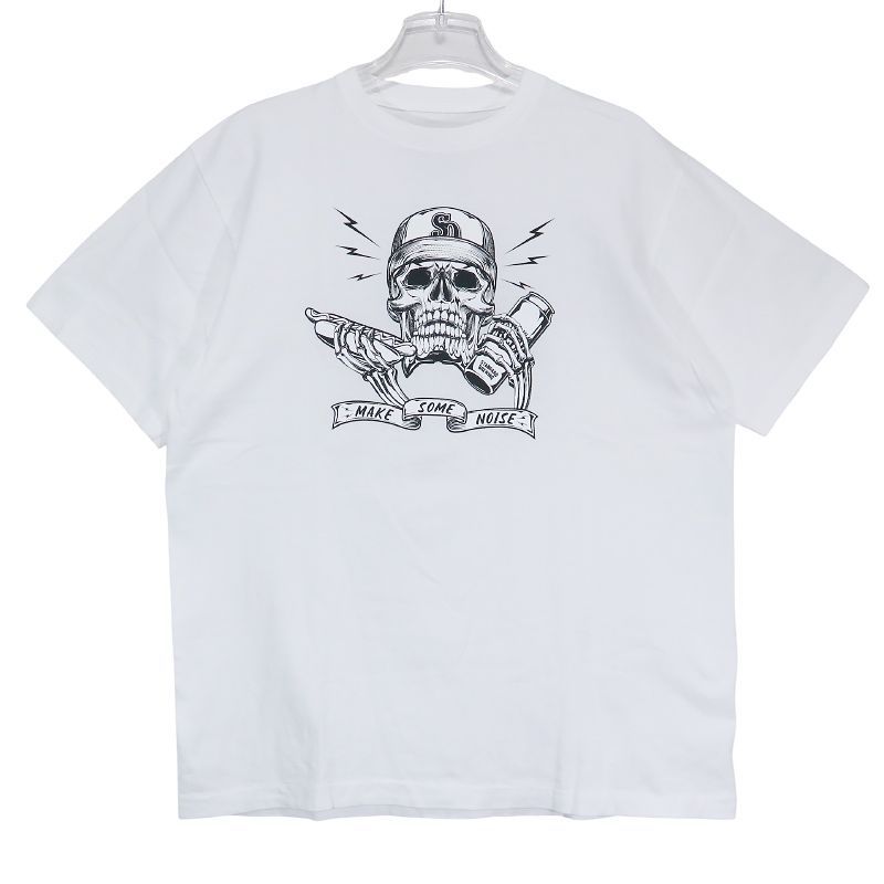 STANDARD CALIFORNIA スタンダード カリフォルニア x AH MAKE SOME NOISE TEE Tシャツ ホワイト ショートスリーブ 半袖 サイズL Mayz