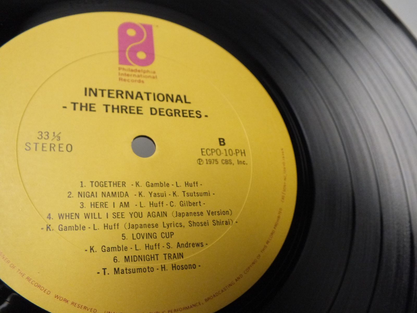 LP ECPO-10-PH スリー・ディグリーズ THE THREE DEGREES INTERNATIONAL
