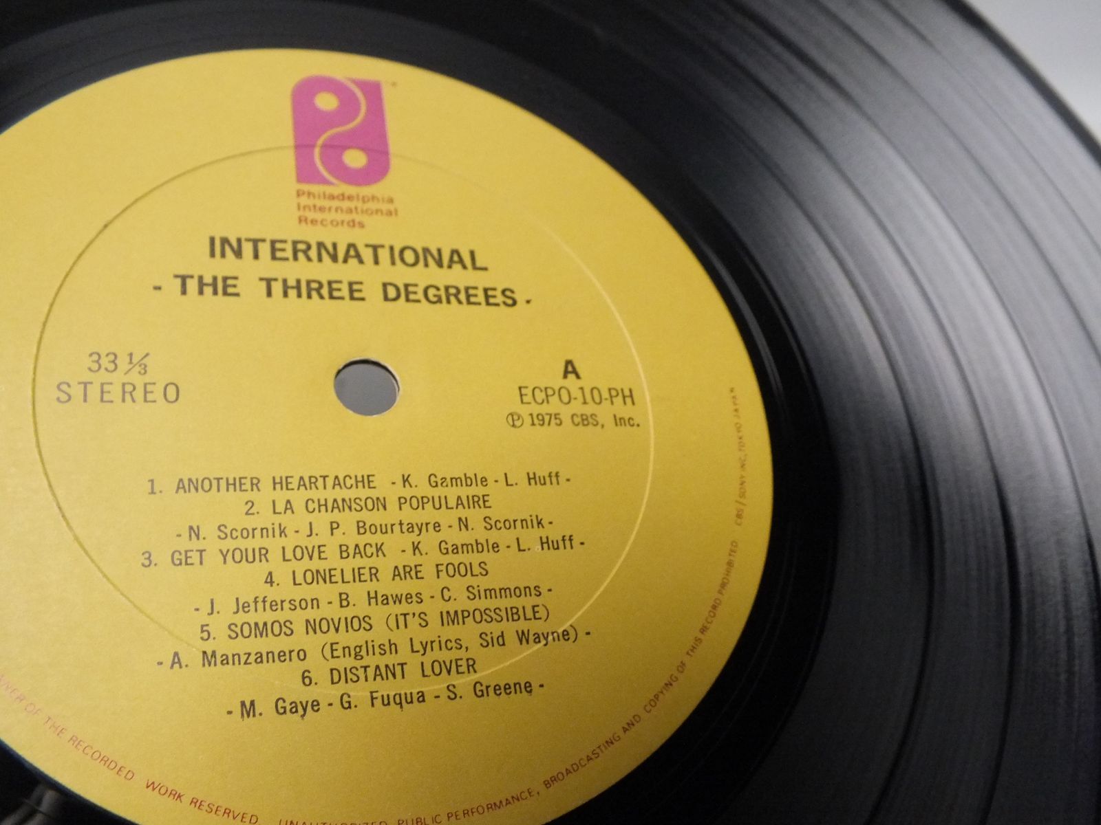 LP ECPO-10-PH スリー・ディグリーズ THE THREE DEGREES INTERNATIONAL