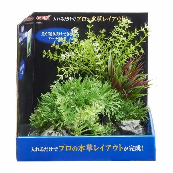 （まとめ）癒し水景 アクアキャンバス アーチ〔×2セット〕