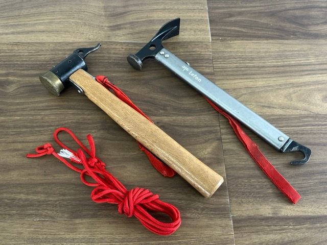スノーピーク ペグ 8本セット 長さ約30cm テント用ハンマー 2本おまけ