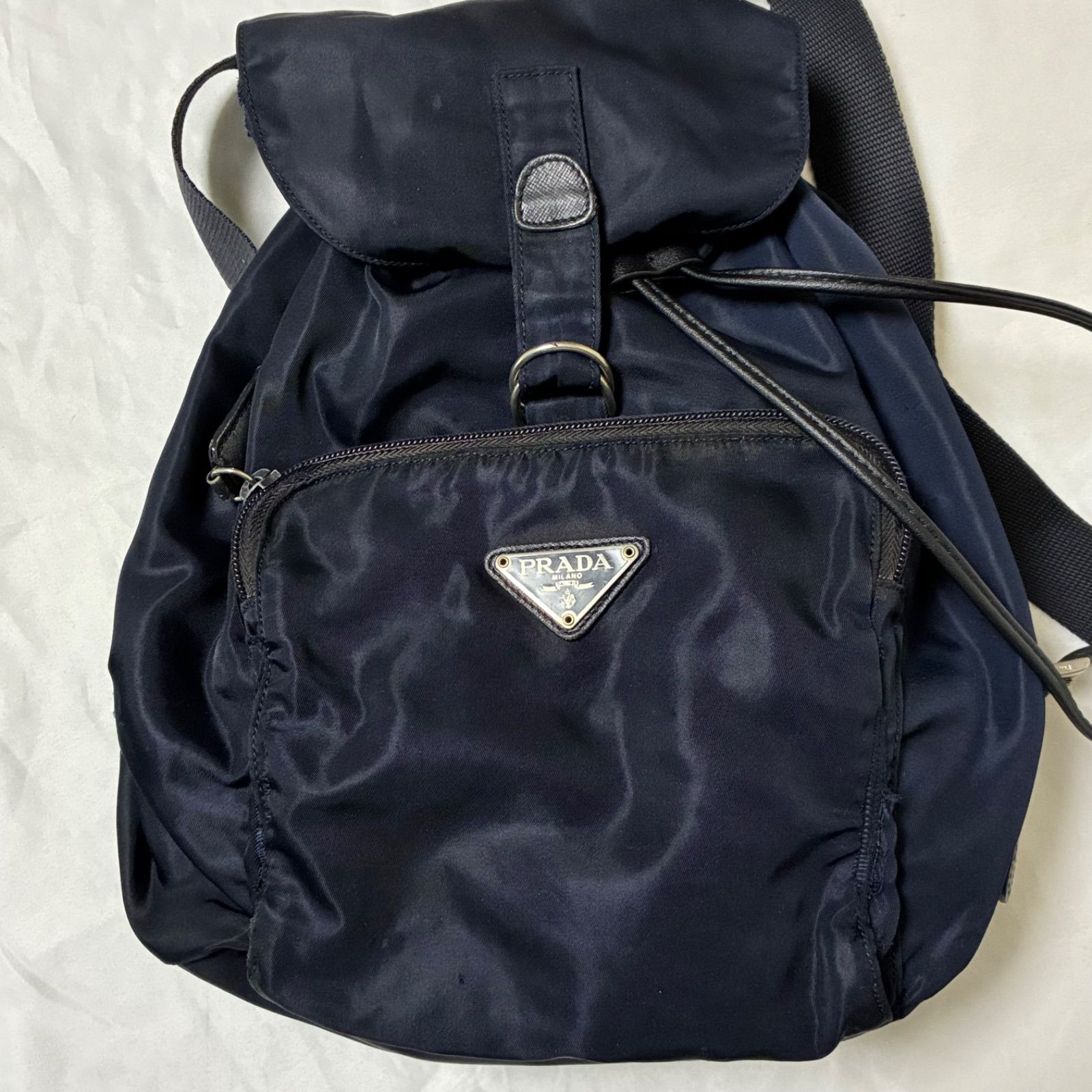 プラダ PRADA テスート 三角ロゴプレート ナイロンキャンバスレザー