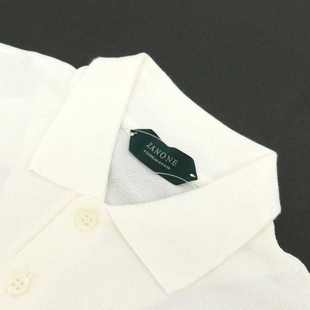 ZANONE アイスピケ 白 50 ポロシャツ ザノーネ / ZANONE / ポロシャツ / アイスコットンピケ / PIQUET ice