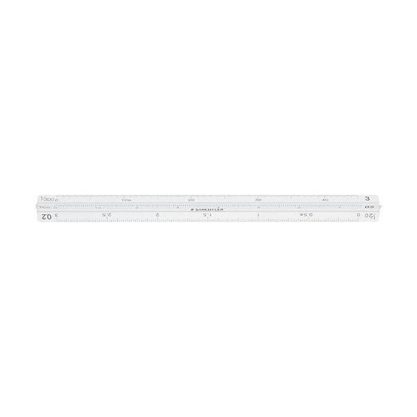 (まとめ) ステッドラー フルアルミ三角スケールポケット型 建築士用 15cm 987 15-13 1個 〔×10セット〕