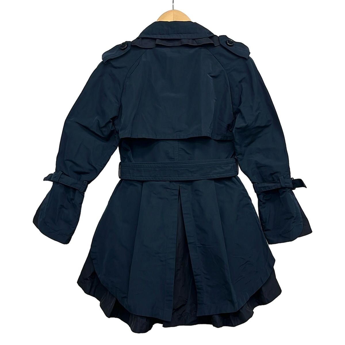 美品 MONCLER モンクレール DURENNE トレンチコートプリーツ 0 MONCLER(モンクレール) トレンチコート サイズ00 XS レディース
