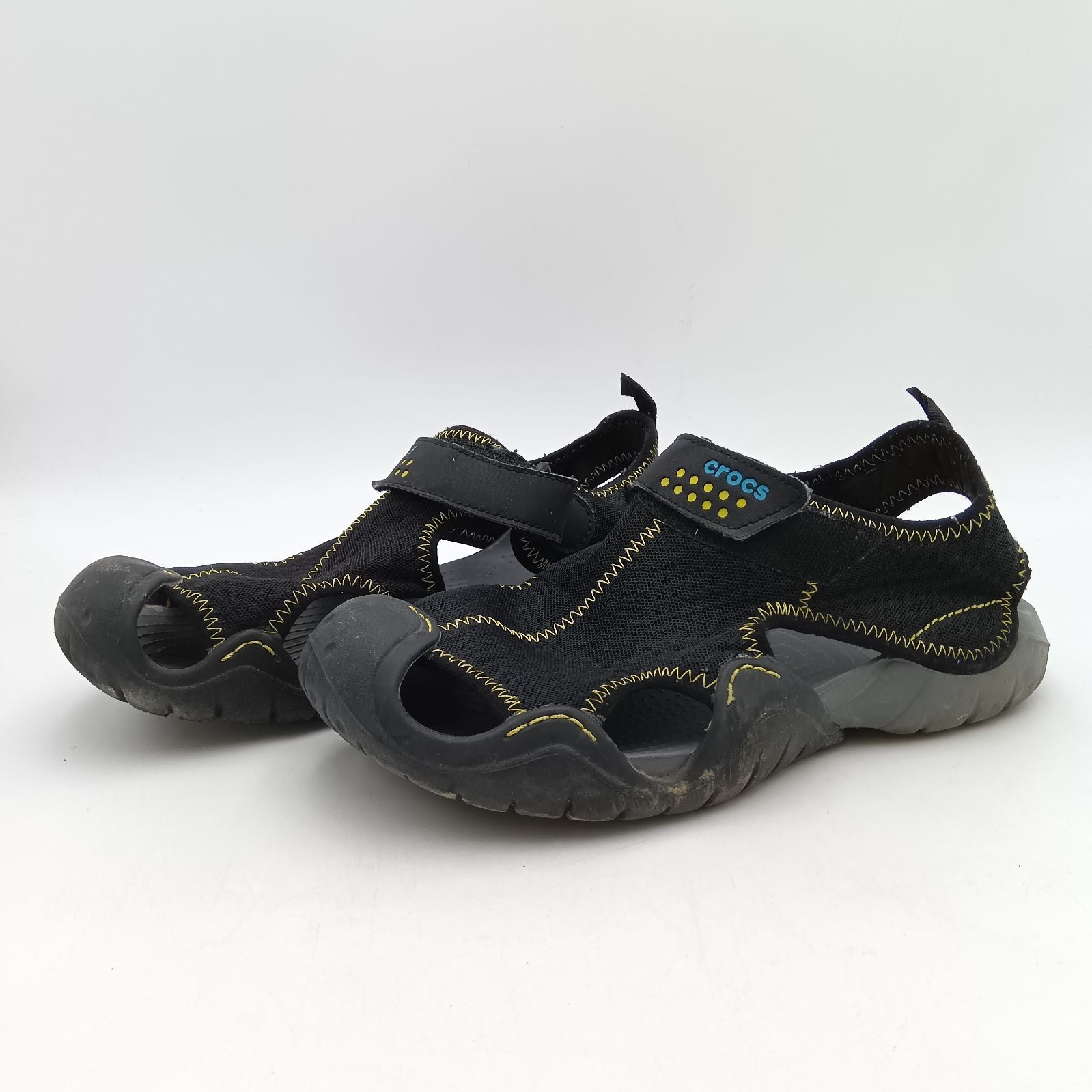 CROCS クロックス サンダル スウィフトウォーター メンズ M9 黒 ブラック B-10-9