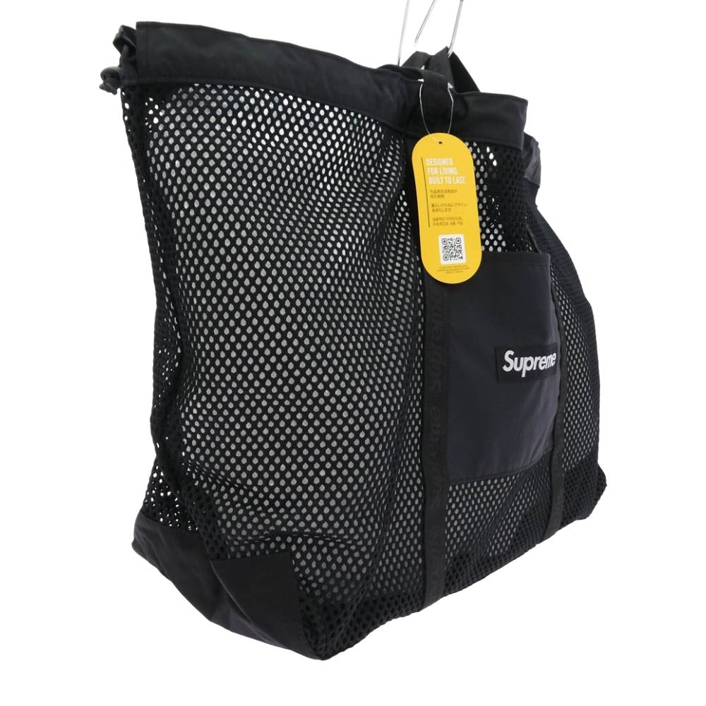 Supreme ブラック メッシュ トートバッグ Supreme Mesh Tote Bag 