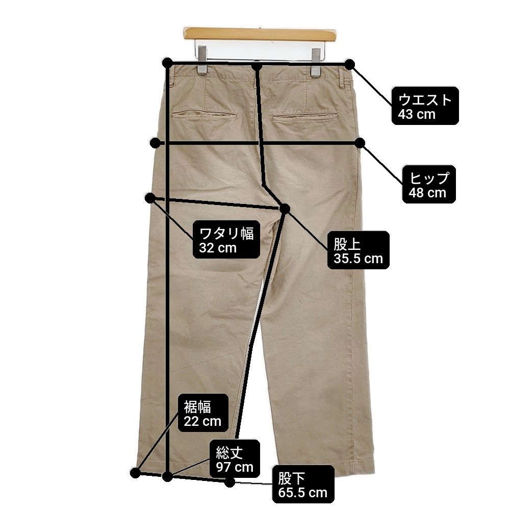 VISVIM Field Chino Pants DMGD サイズ3 0124105008007 チノパンツ