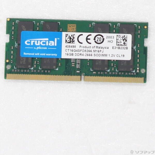 Crucial DDR4 16GBx2 中古 Crucial 16GB DDR4-2133 PCメモリ 8GBx2枚 中古 - メルカリ