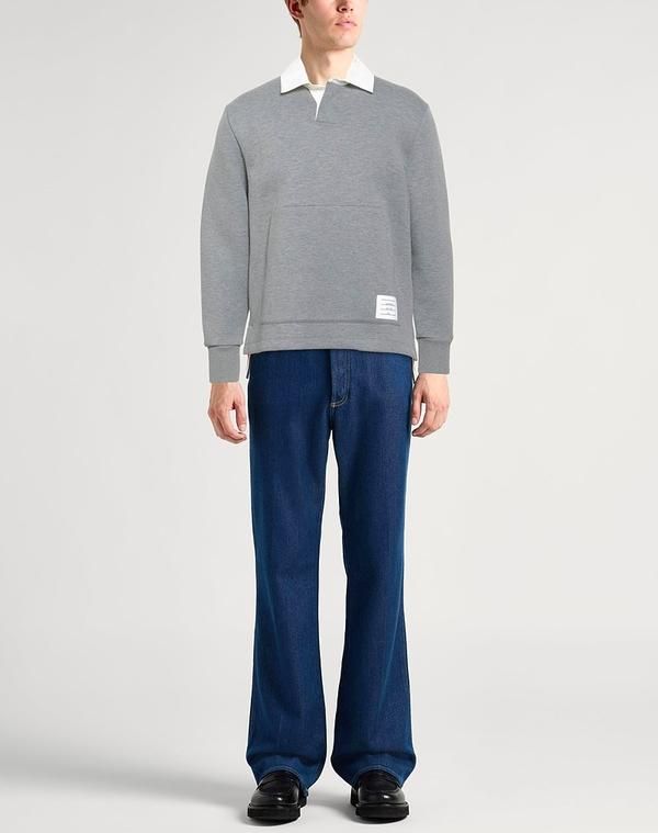 トムブラウン メンズ トップス ポロシャツ THOM BROWNE ポロシャツ Gray グレー