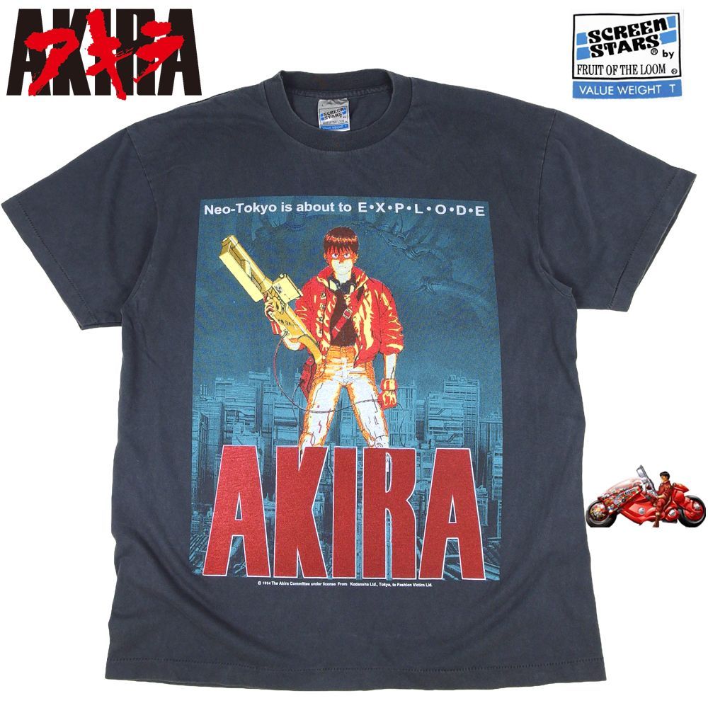 444 AKIRA アキラ アニメ Tシャツ 美品 ブラック Lサイズ 半袖 メンズ
