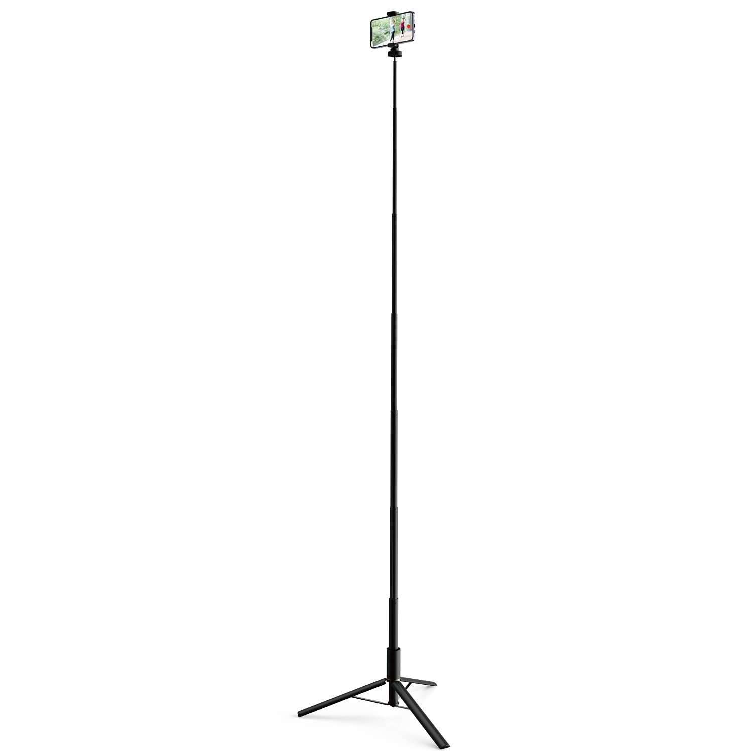 エレコム 三脚 【 スマホ・一眼レフ(1/4インチネジ対応) 】 ロングタイプ 最大1700mm 高耐荷重 ブラック P-STSRS02LSBK [ロング(スマホ・一眼レフ)]