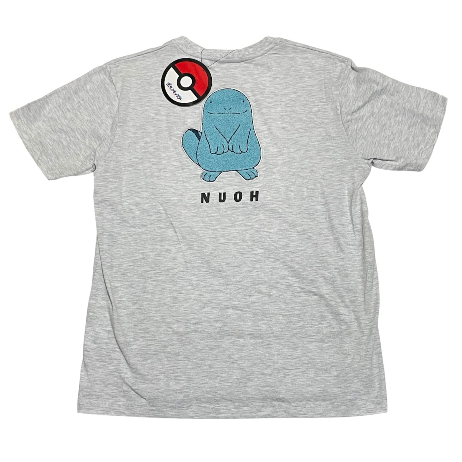新品】ヌオー サガラ刺繍 Tシャツ ポケモン グレー もこもこ パイル