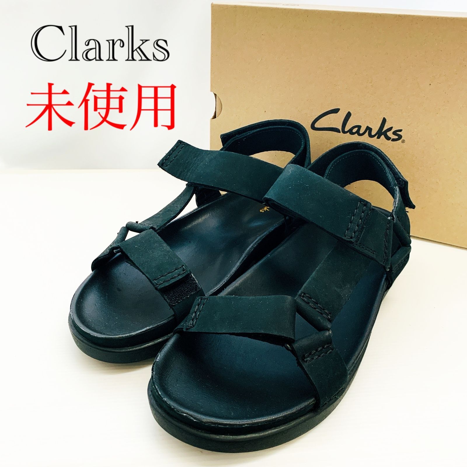 未使用 Clarks Sunder Range Black Nubuck クラークス サンダーレンジ ブラックヌバック UK9 1/2 ブラック 箱有り メンズ 靴 _218068