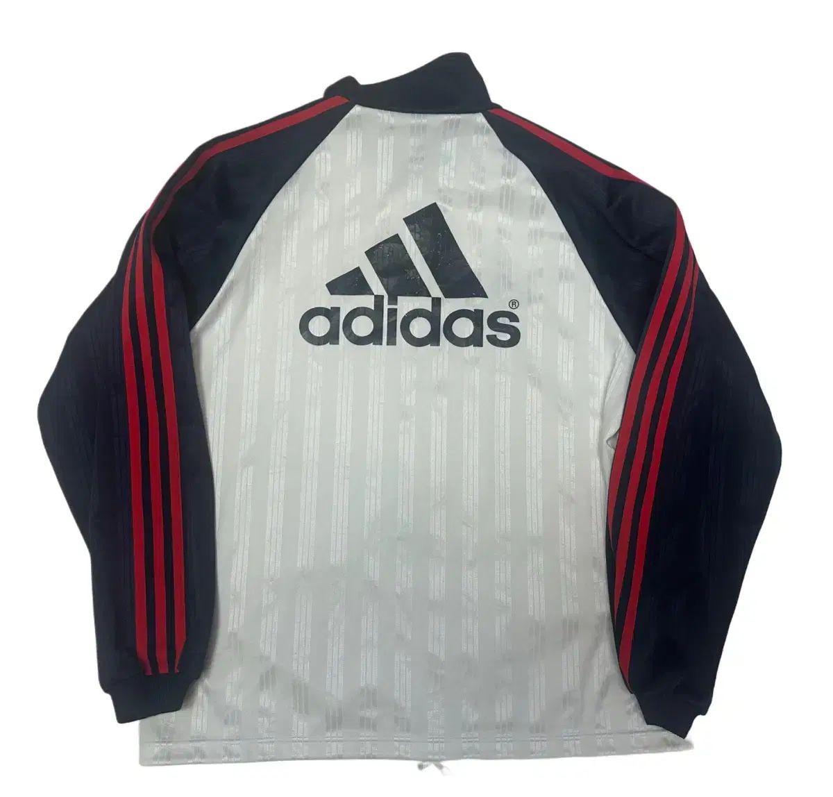 adidas オールドスクール ビックロゴ ストライプ 白 トラックジャージ 