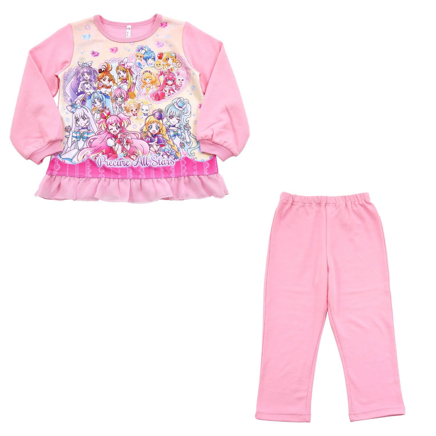 新品 [バンダイ] プリキュアオールスターズ 女児 光るダンボールニットパジャマ 571