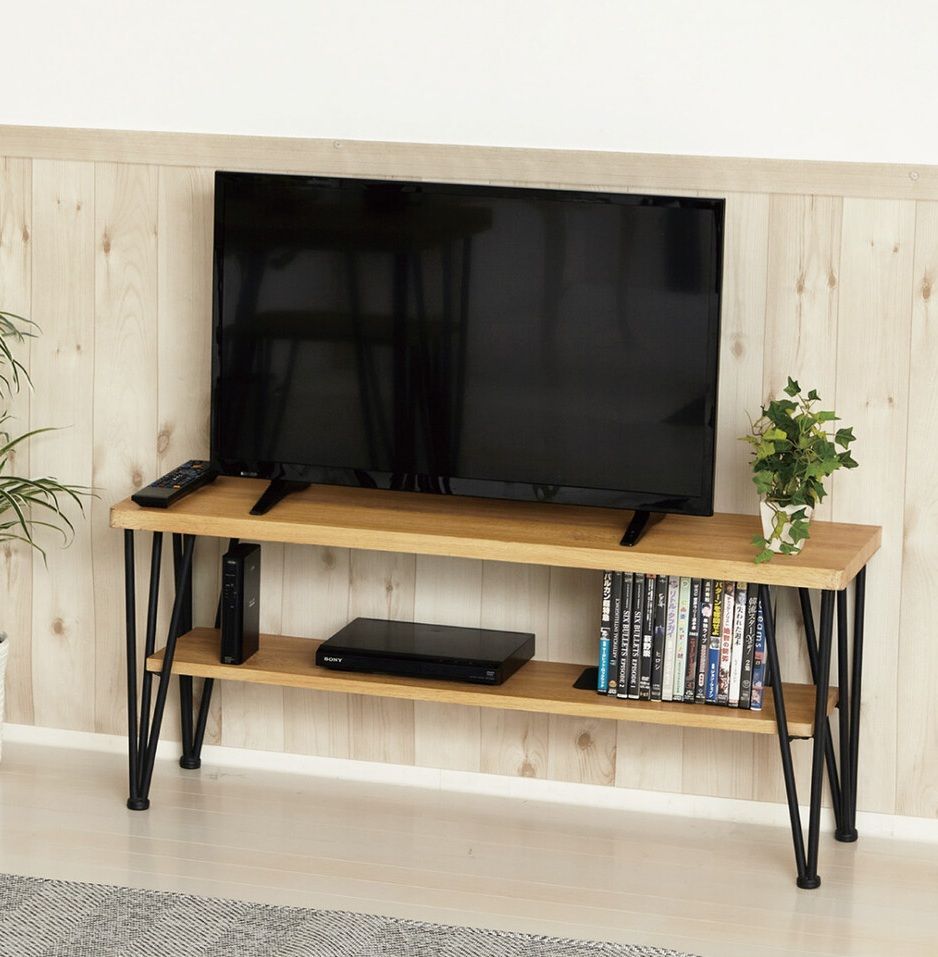 ♪スチールレッグ テレビボード ［幅105cm］　　　　テレビ台 ローボード TVボード テレビスタンド 棚 ディスプレイ 1人暮らし ワンルーム