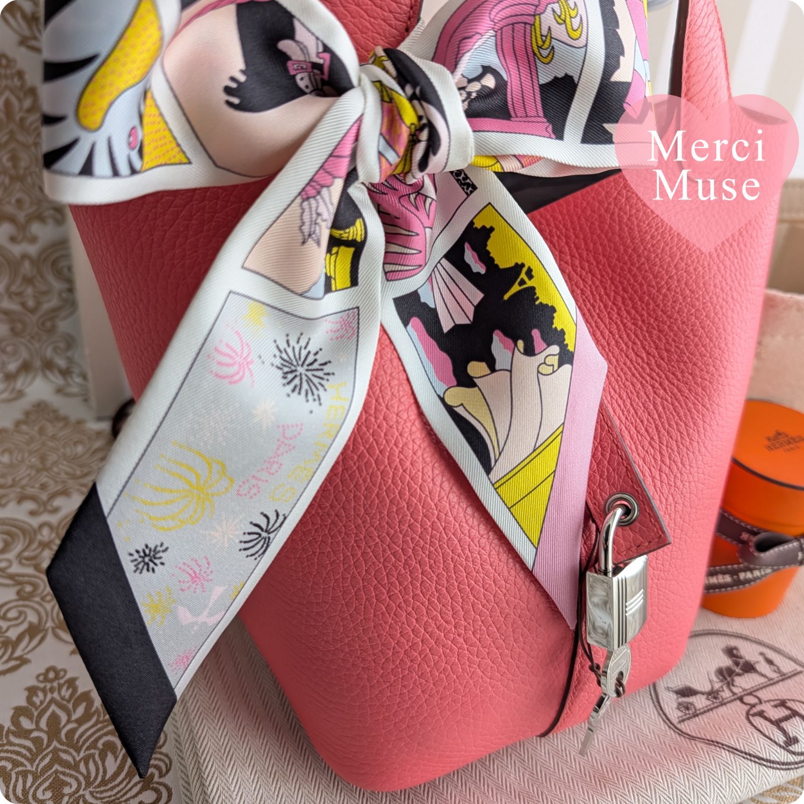 ❤お得なお品❤ピコタンロックPM18 ローズアザレxシルバー金具