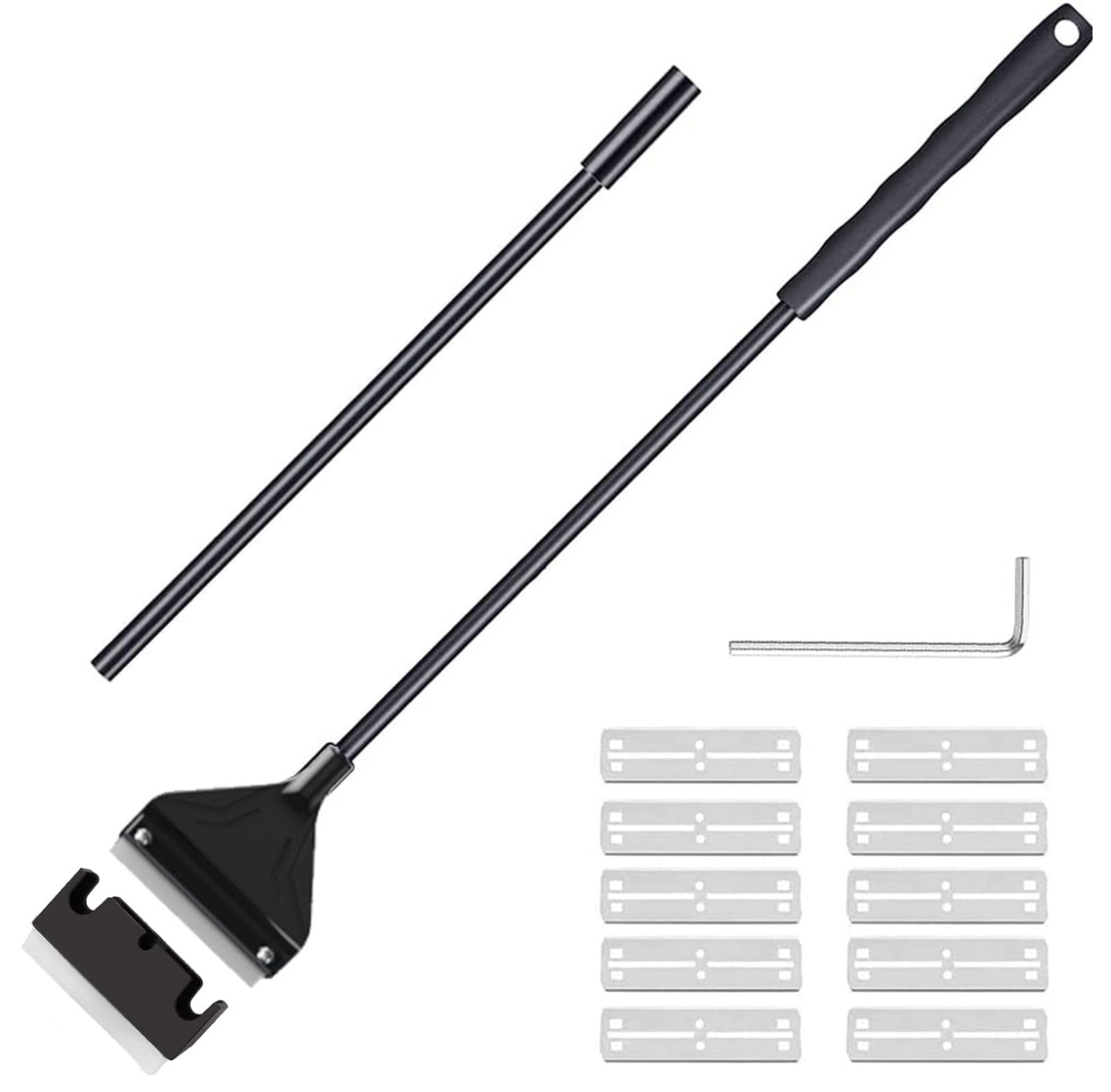 【特価商品】コケ取り 62cm 苔スクレーパー掃除 クリーナー 水槽用 水槽掃除用品 プロレイザー スクレーパー 替え刃付10枚付き 水槽
