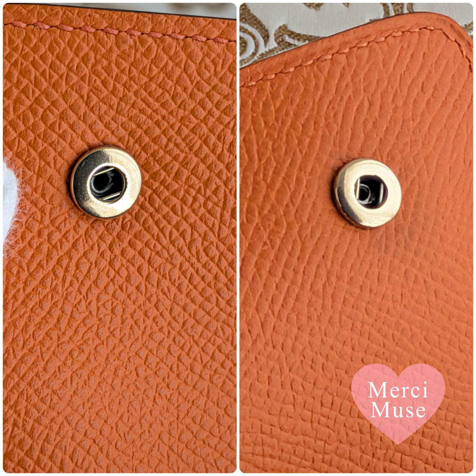 ❤お得なお品❤ ナップトゥーゴー 18 オレンジxシルバー金具 エルメス