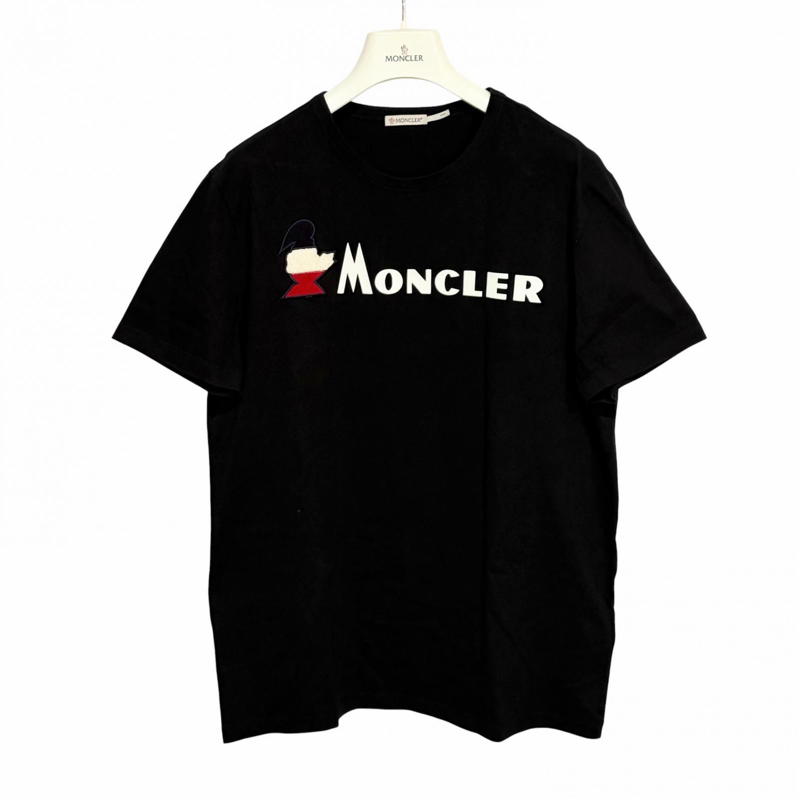 MONCLER/L /ブラック /フロントロゴTシャツ /型番E109180418508390T