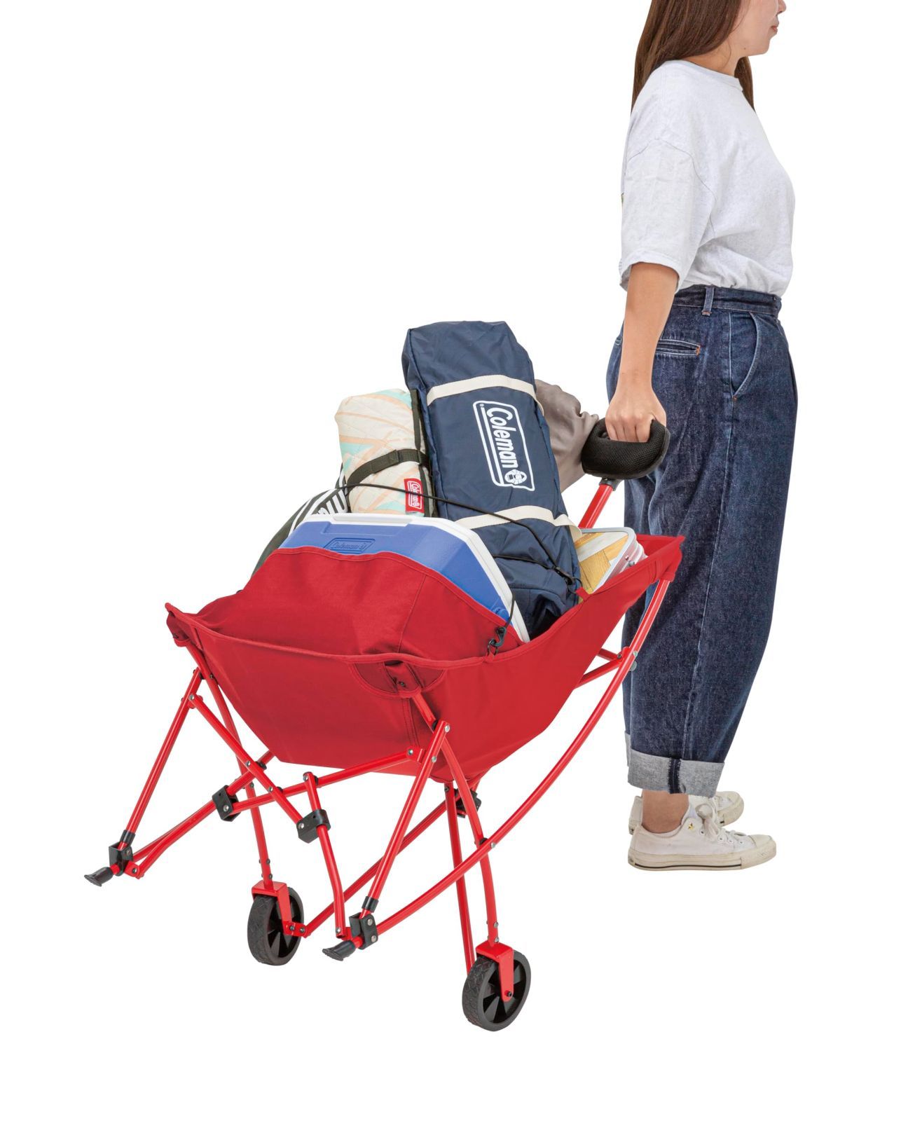 新品 Coleman(コールマン) ワンマイルチェア キャリーワゴン 耐荷重
