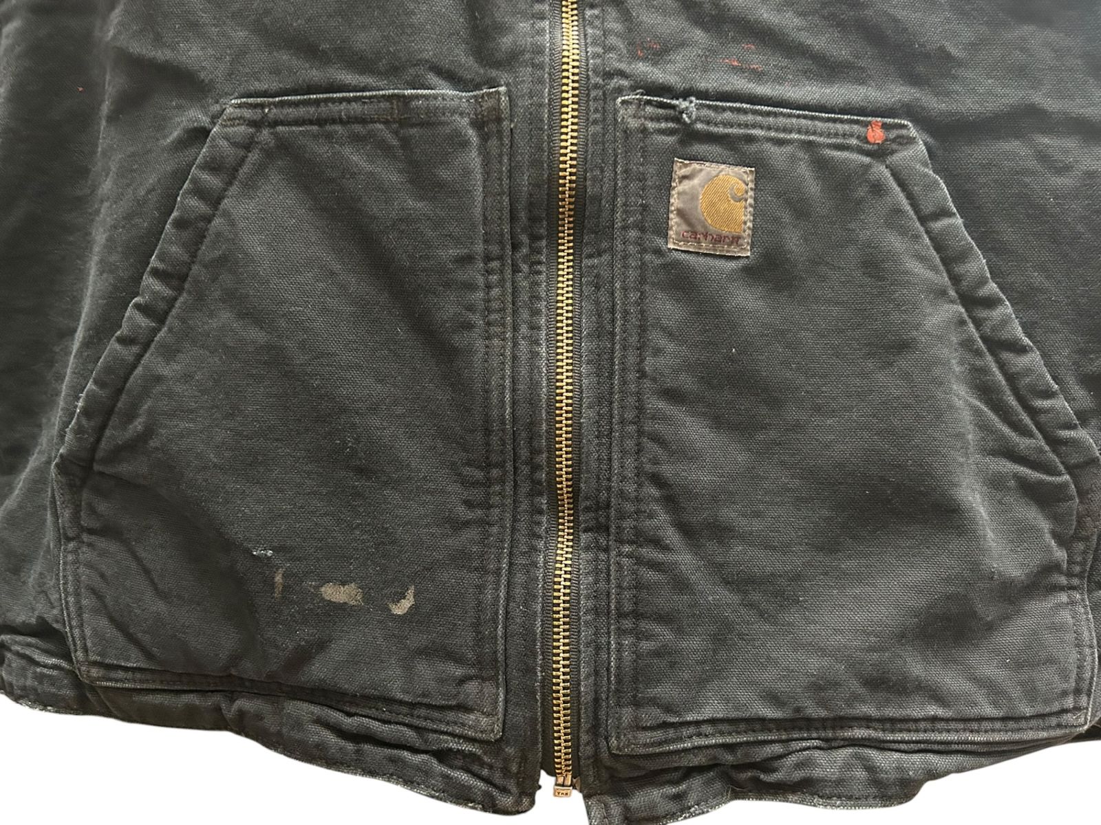 古着 Carhartt カーハート ダックベスト 裏地ボア tch724 Carhartt (カーハート) ダックベスト 裏地ボア メキシコ製 古着