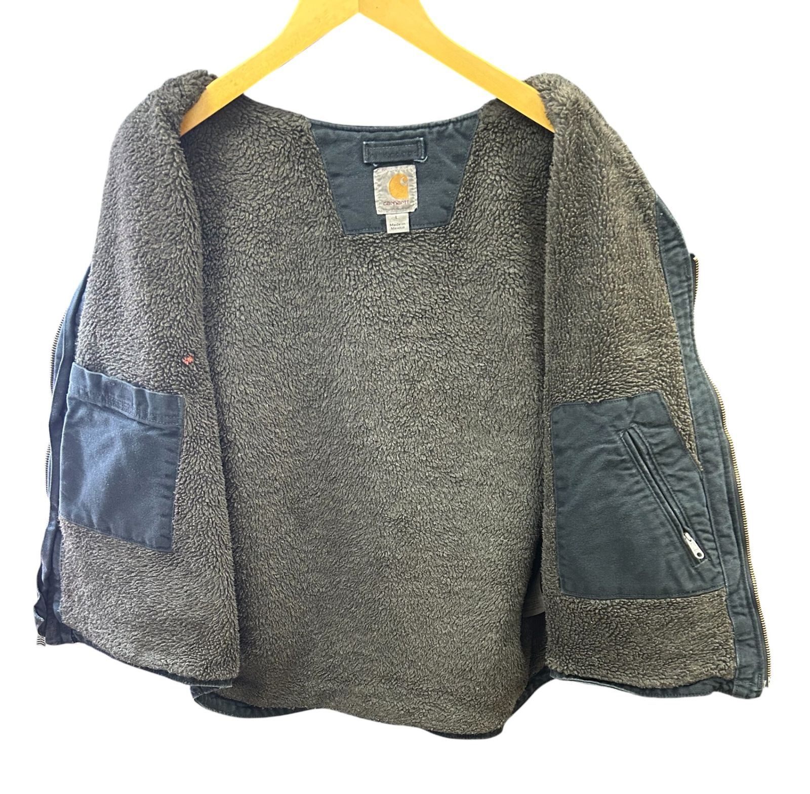 Carhartt (カーハート) ダックベスト 裏地ボア メキシコ製 古着