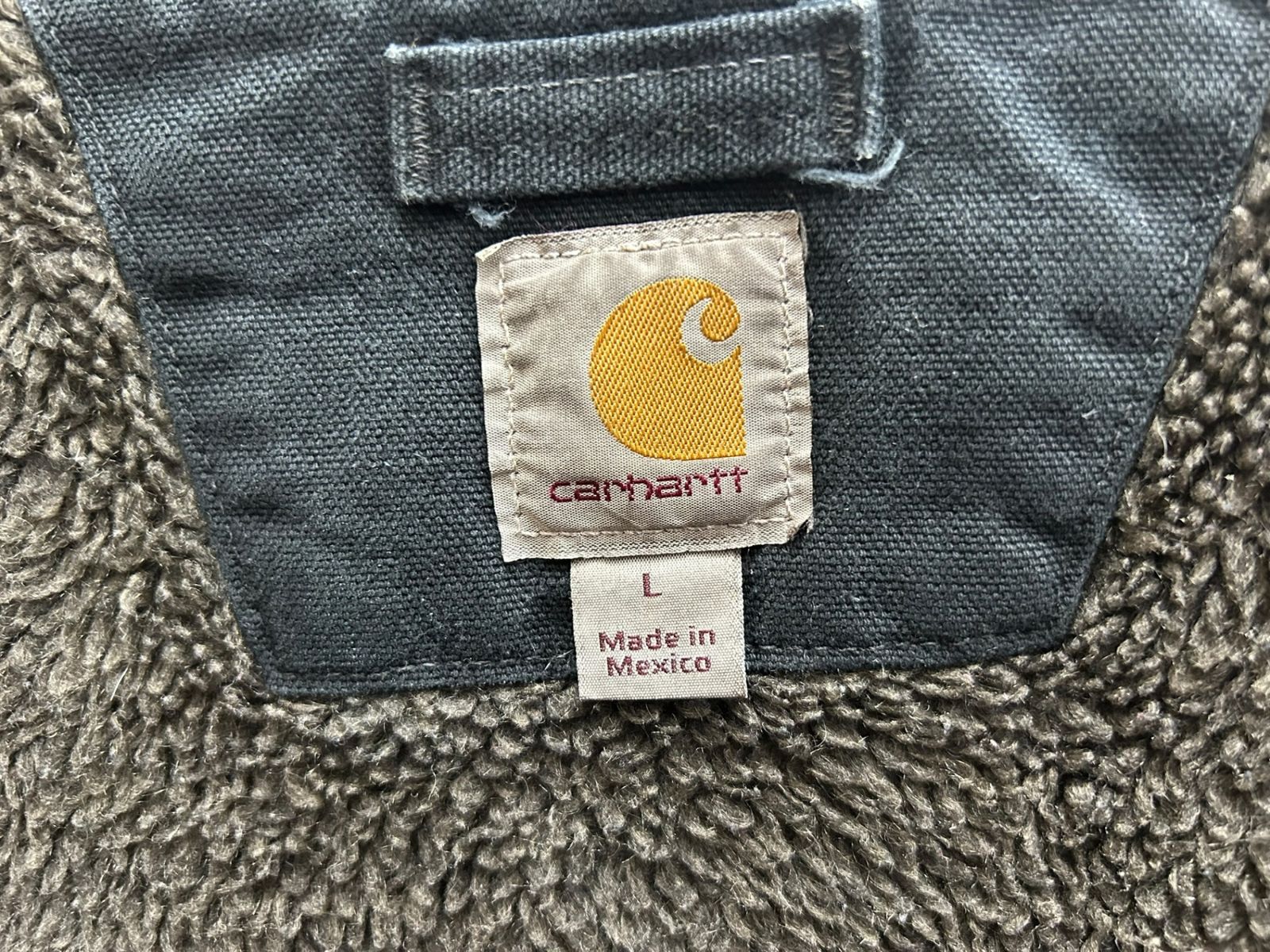Carhartt (カーハート) ダックベスト 裏地ボア メキシコ製 古着