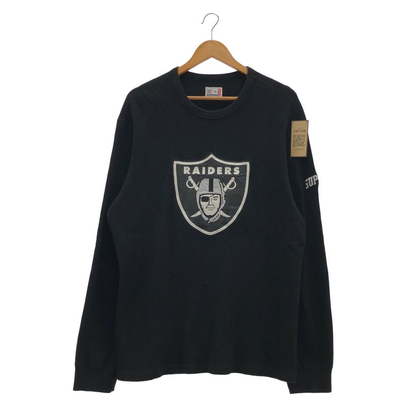 中古】Supreme 19SS NFL Raiders '47 Thermal L/S ブラック L[79