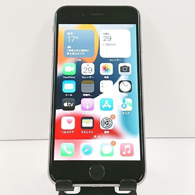 iPhone6s 16GB SIMフリー スペースグレイ 送料無料 本体 c19339-消防士長