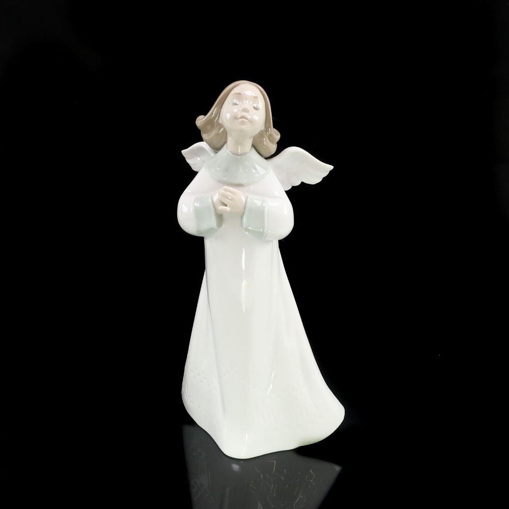 【Lladro】リヤドロ 天使の願い 6788 ポーセリン _ 置物 オブジェ