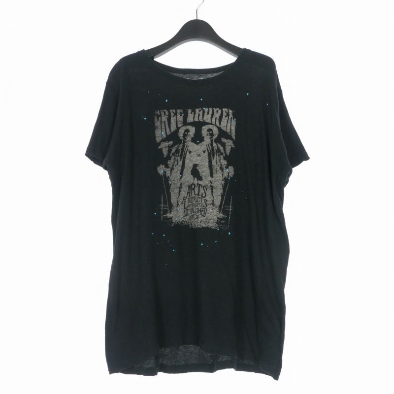 グレッグローレン GREG LAUREN ペイント プリントTシャツ カットソー