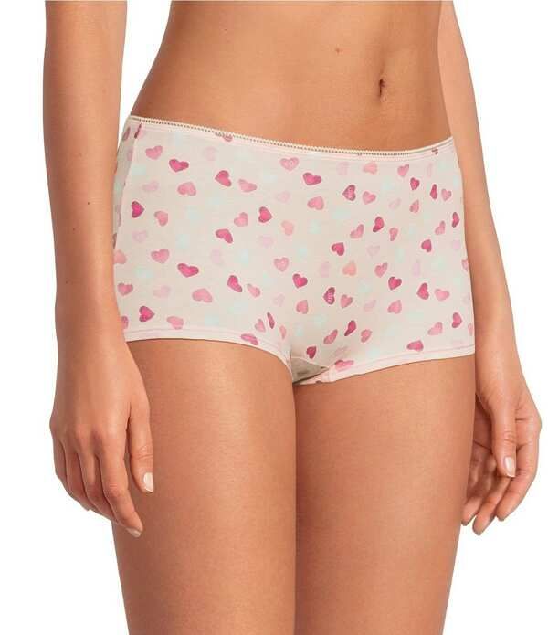 ベッドヘッド レディース アンダーウェア パンツ プリント ニット Bedhead Knit Sweethearts Print Boyshort Pantiesweethearts