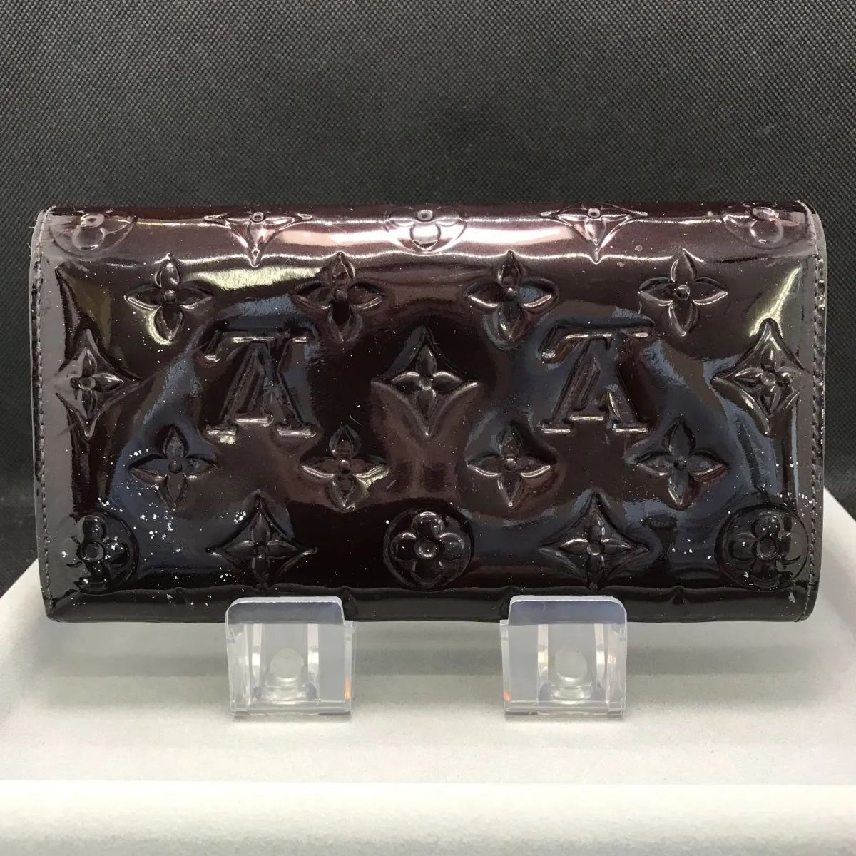 Louis Vuitton ルイヴィトン 長財布 ポルトフォイユサラ ヴェルニ 