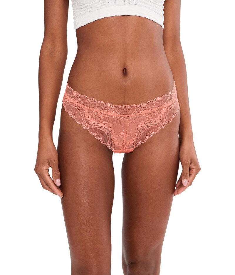 フリーピープル レディース アンダーウェア パンツ Free People Spring Fever Thong Coral Crimson クリムゾン