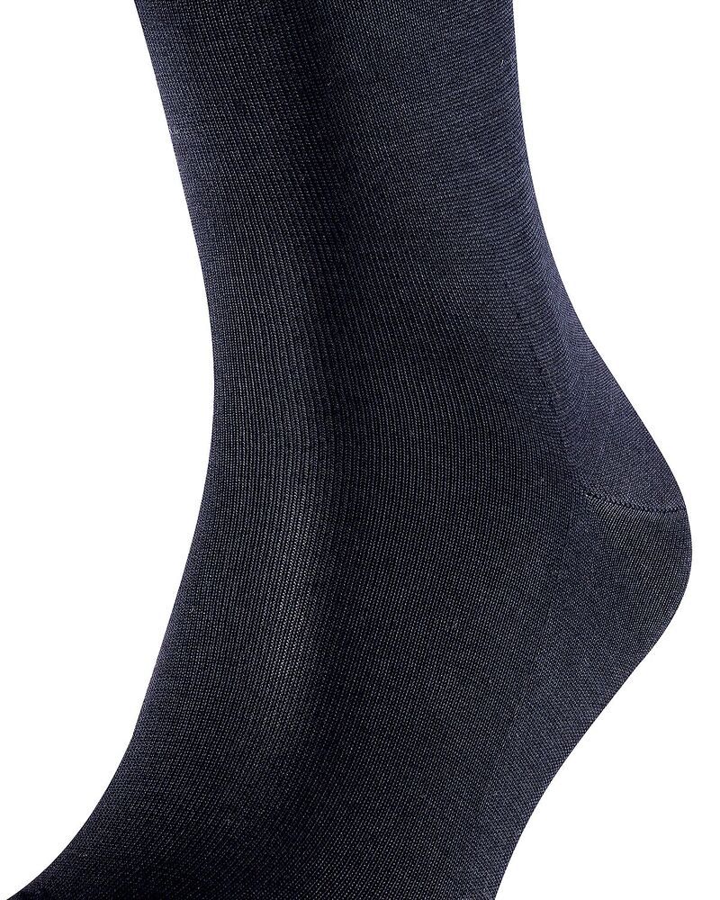ファルケ メンズ アンダーウェア 靴下 コットン Falke Cotton Blend Fil D cosse Mid Calf Socks Dark Navy ネイビー
