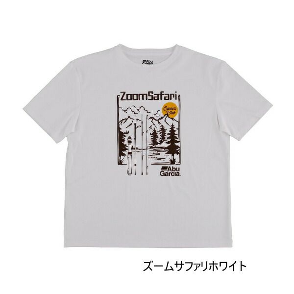（26年4月新商品） アブガルシア ズームサファリ グラフィックT ホワイト XLサイズ （返品不可）