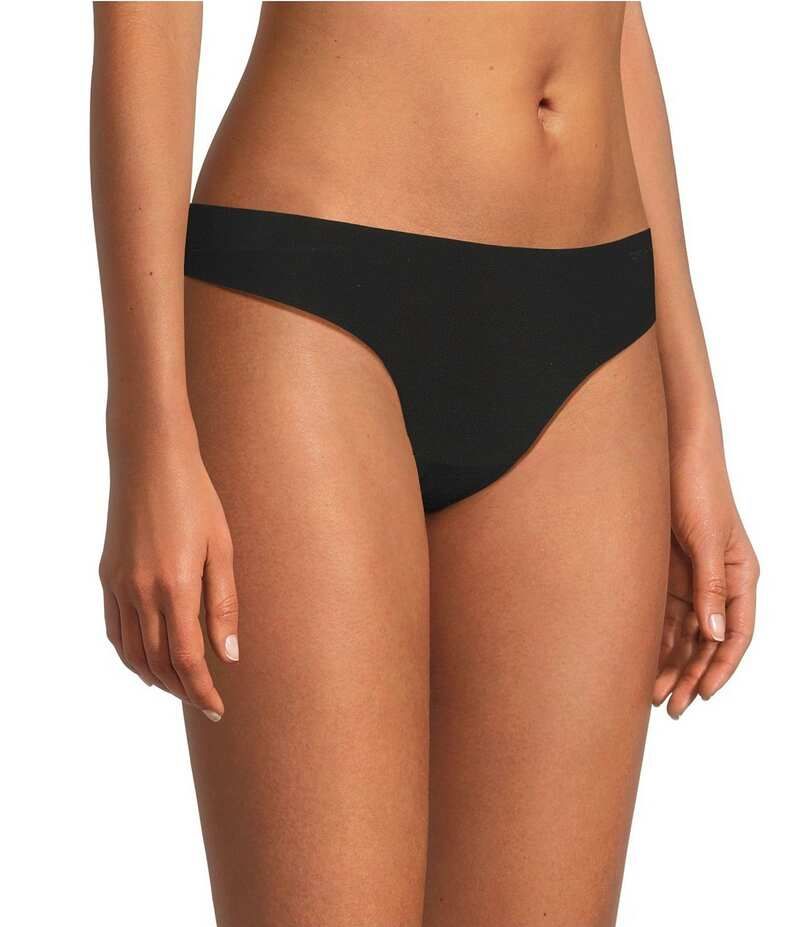 ダナキャラン レディース アンダーウェア パンツ DKNY by Donna Karan Litewear Cut Anywhere Thong BlackGraphite ブラック