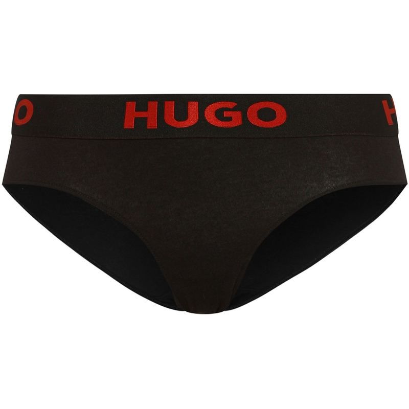 フューゴ レディース アンダーウェア パンツ ロゴ Hugo Logo Briefs Black 001 ブラック