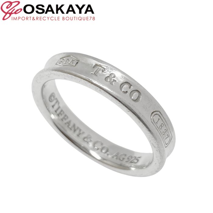 美品 Tiffany & Co. ティファニー 1837 ナロー リング シルバー925