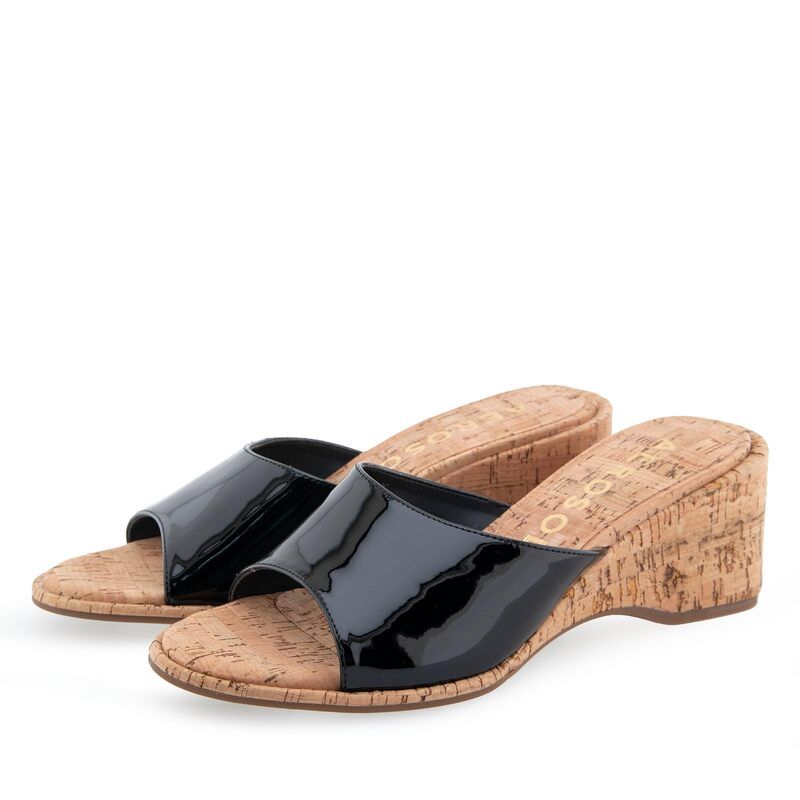 エアロソールズ レディース シューズ ヒール Aerosoles New Year Black Patent PU ブラック