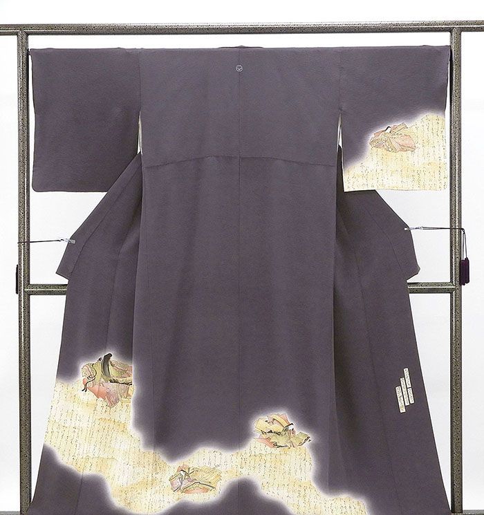 訪問着 正絹 京友禅摺り染 樽本伊勢蔵 身丈160.5cm 裄丈66.5cm 惣陰丸
