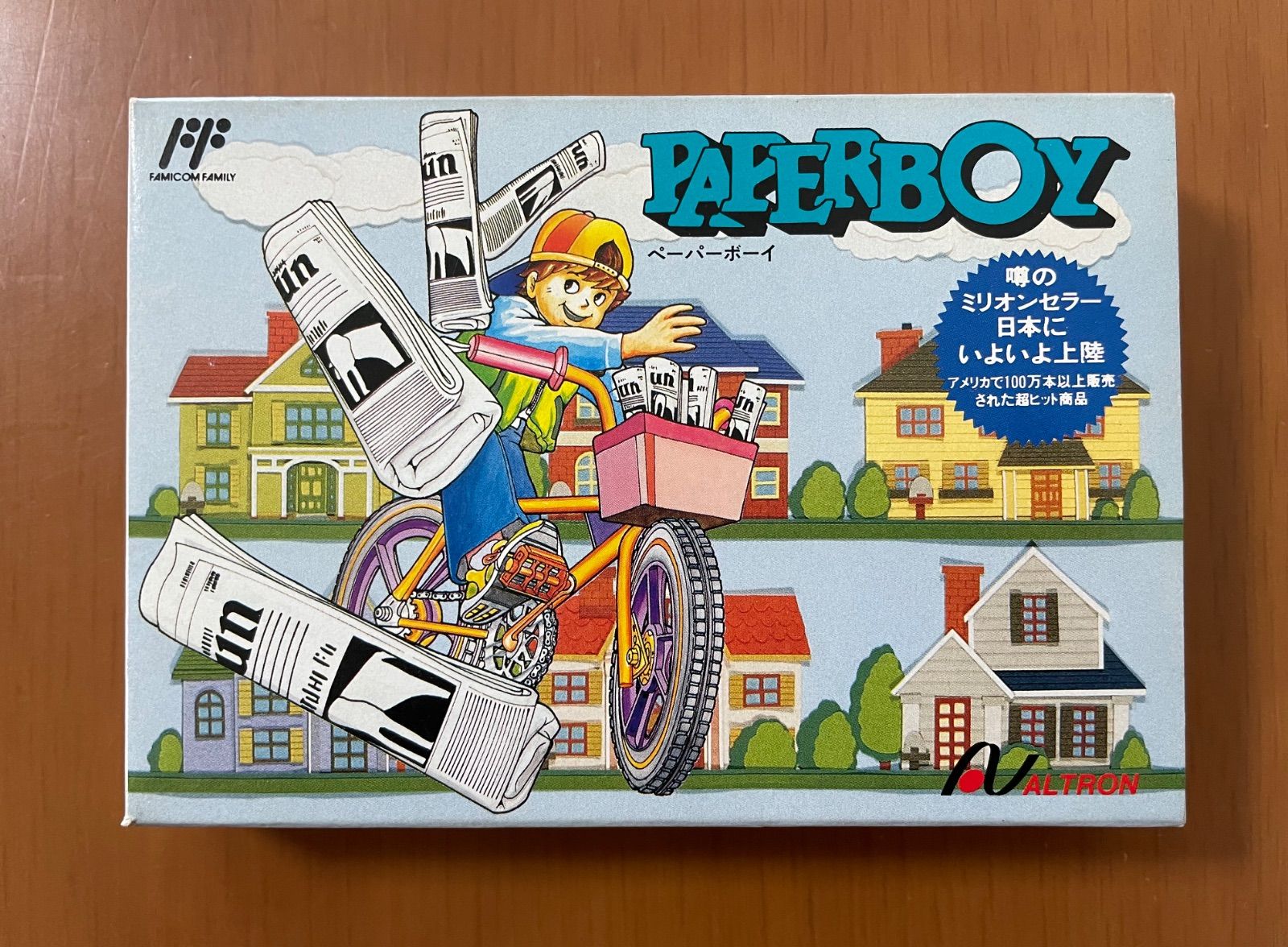 レア］美品 ファミコン『ペーパーボーイ PAPER BOY』箱説付き - メルカリ