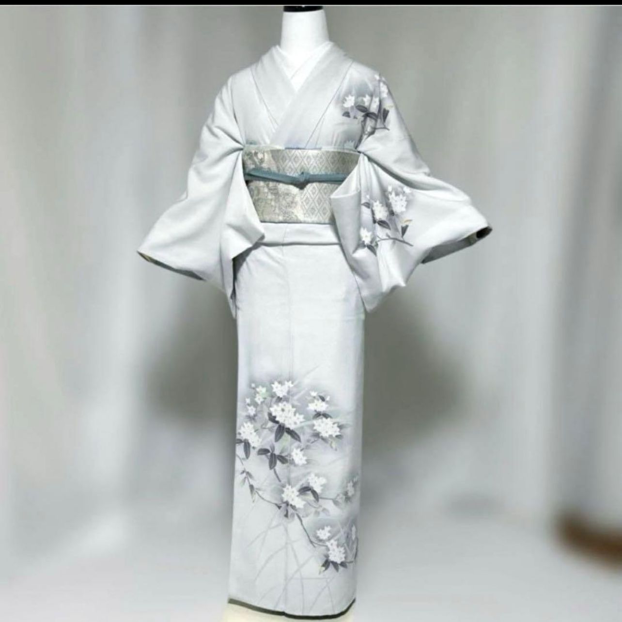 訪問着フルセット きもの英 洗える最高級 美品 白系 上品コーデ - メルカリ